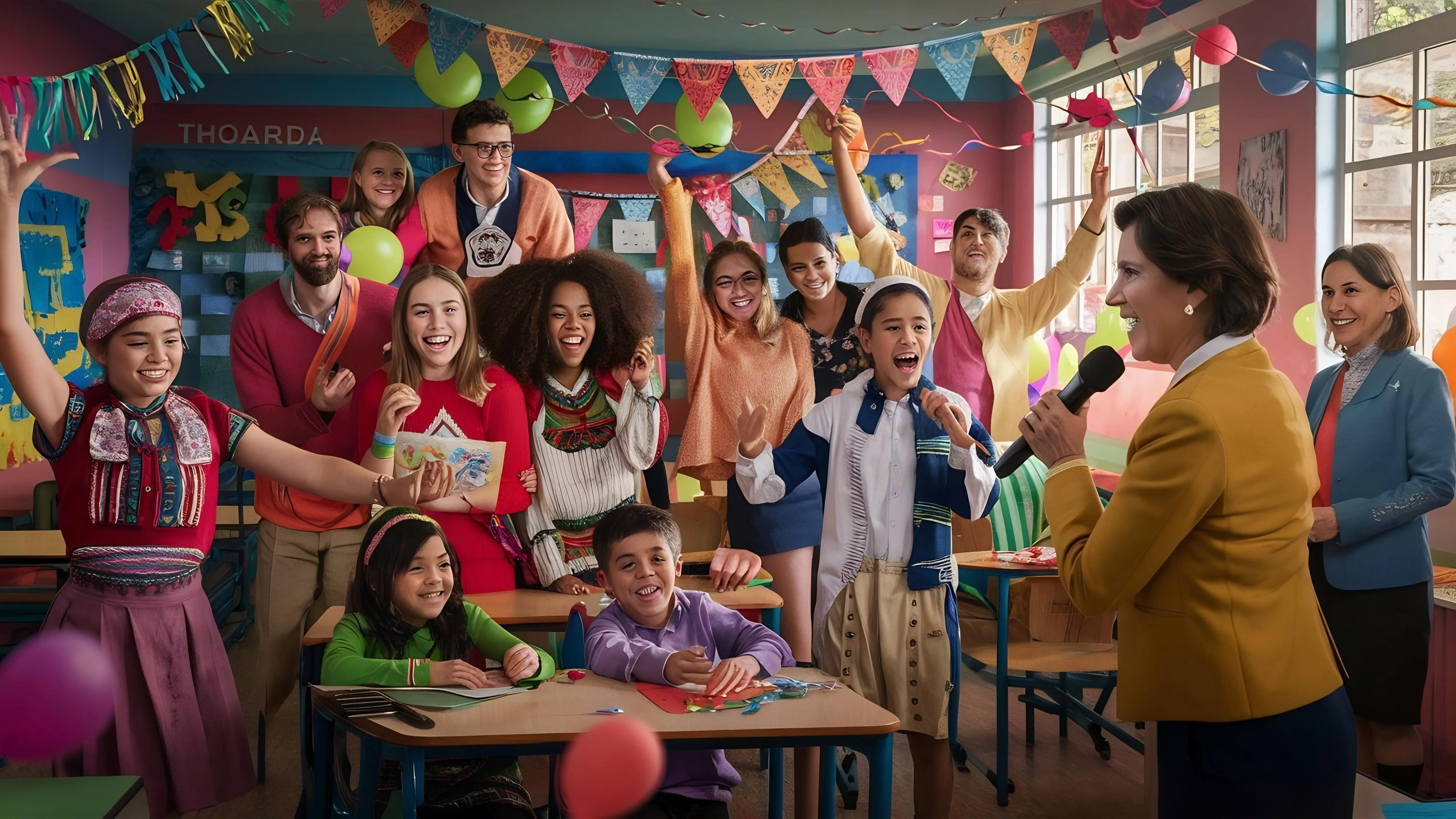 Fröhliche Lehrertagsfeier auf Spanisch